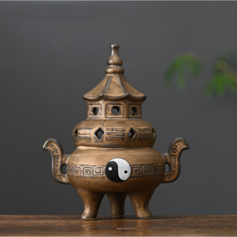 Курильниця Інь Ян Коричнева