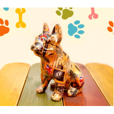 Скарбничка керамічна. Французький бульдог  №3