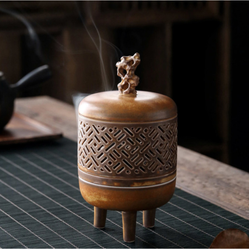 Курильниця Тринога Тайху Коричнева