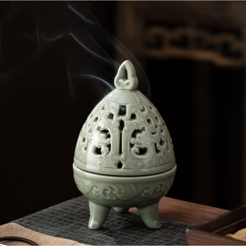 Курильниця Яйце із селадонової кераміки
