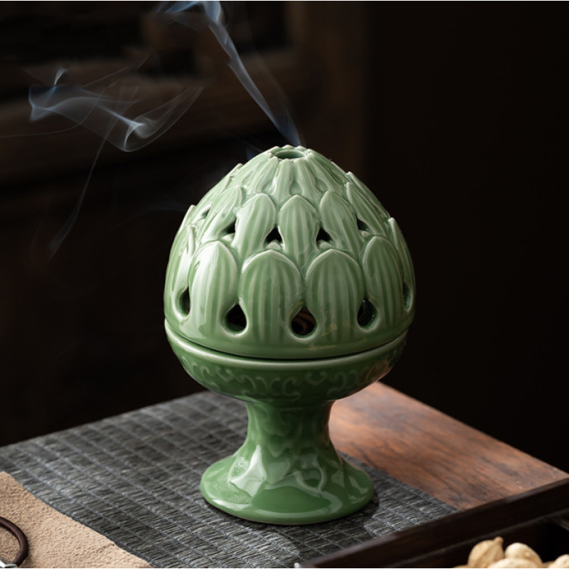 Курильниця Лотос із селадонової кераміки