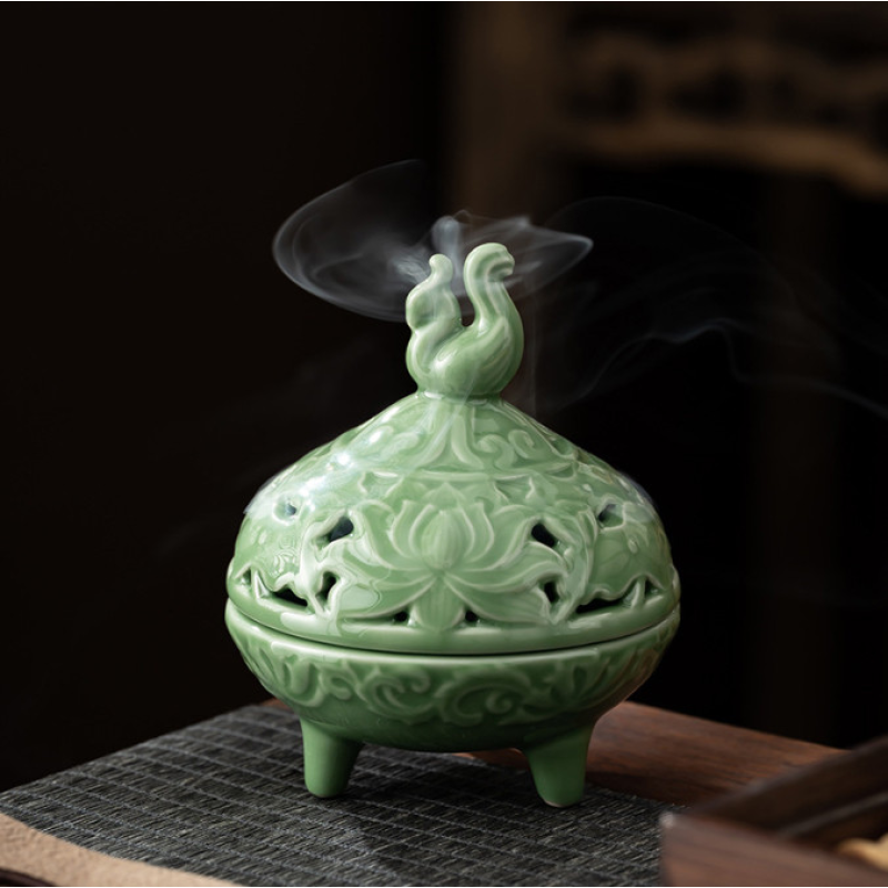 Курильниця Фенікс із селадонової кераміки Курильниця Фенікс із селадонової кераміки