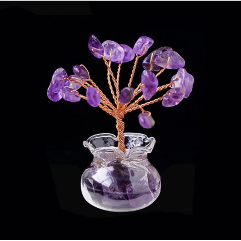 Дерево щастя у баночці Аметист