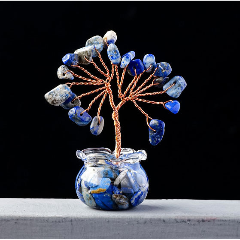 Дерево щастя у баночці Лазурит