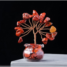 Дерево щастя у баночці Червона яшма