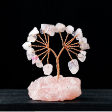 Дерево щастя на камені Рожевий кварц