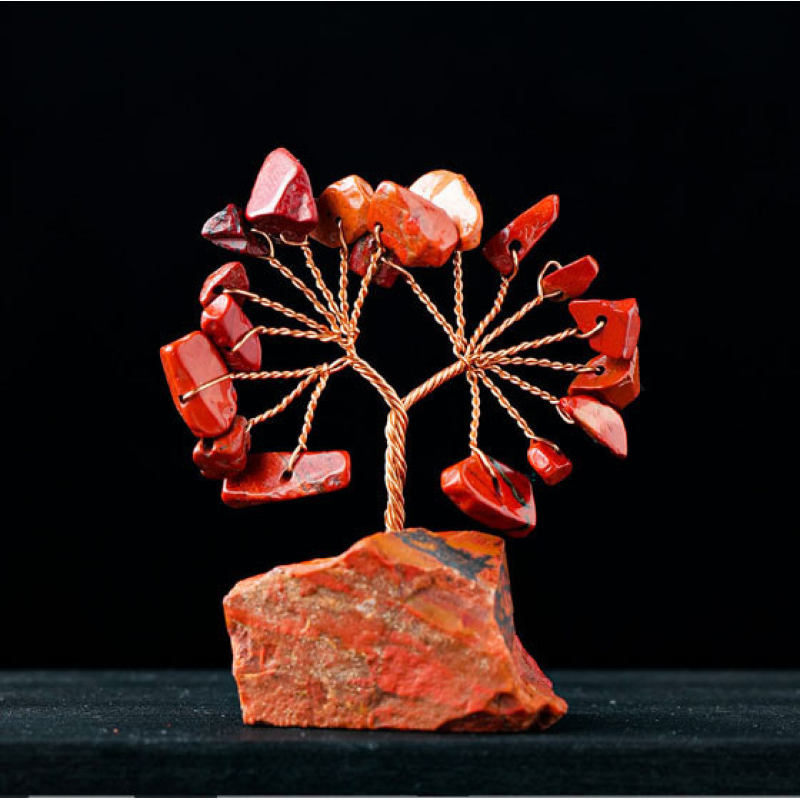 Дерево щастя на камені Червона яшма