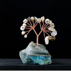Дерево щастя на камені Лабрадорит