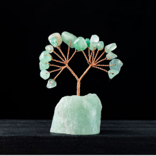 Дерево щастя на камені Зелений авантюрин