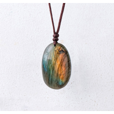 Кулон Лабрадоритова плашка