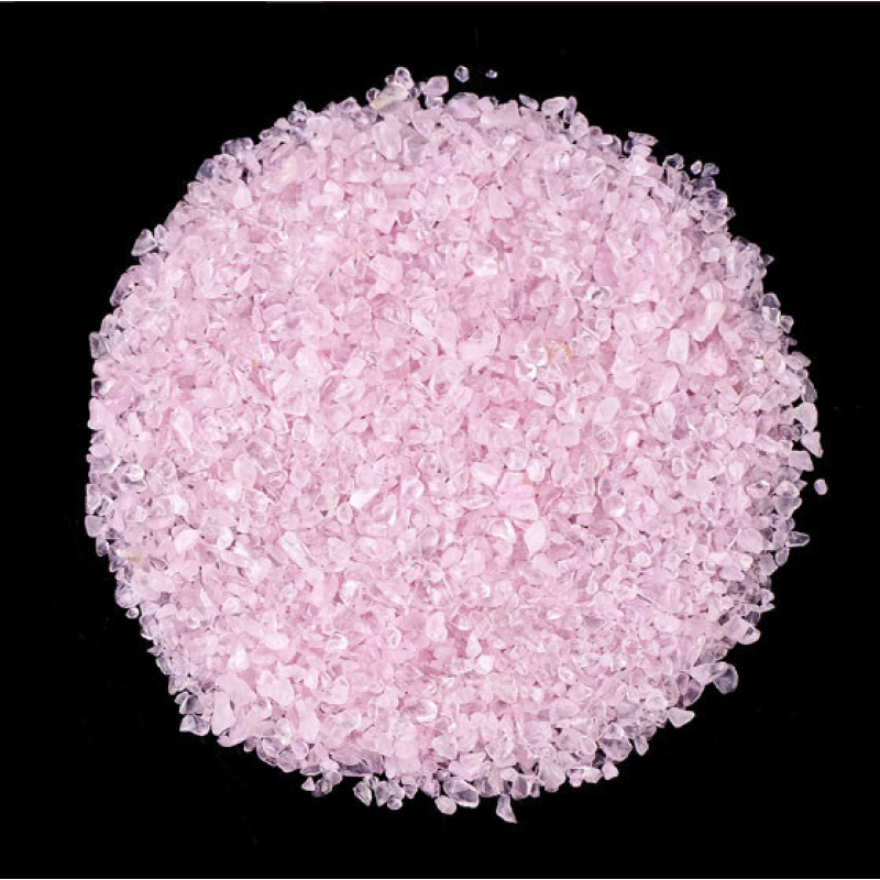 Рожевий кварц кам“яна крихта полірована