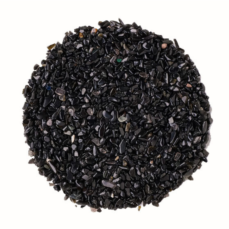 Обсидіан кам“яна крихта полірована