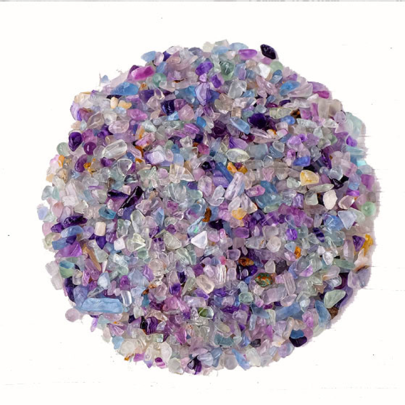 Кольоровий флюорит кам“яна крихта полірована