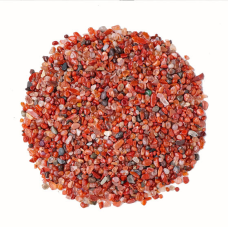 Червоний агат кам“яна крихта полірована