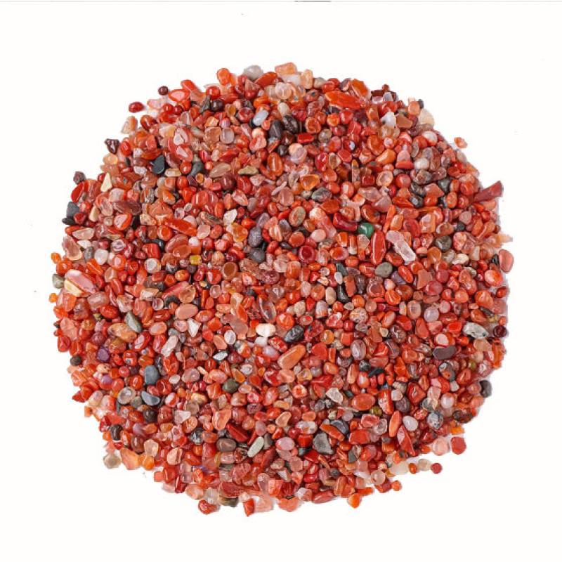 Червоний агат кам“яна крихта полірована Червоний агат кам“яна крихта полірована