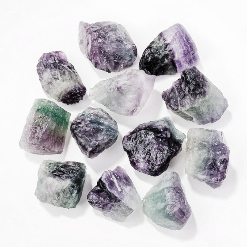 Кольоровий флюорит необроблений 3-5см.