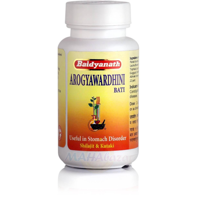 Arogyavardhini Vati 80tab. Baidyanath Арогьявадхіні