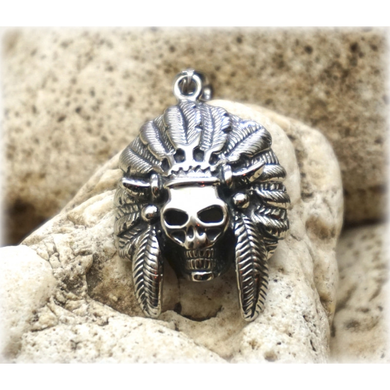 Амулет Череп індіанця №028