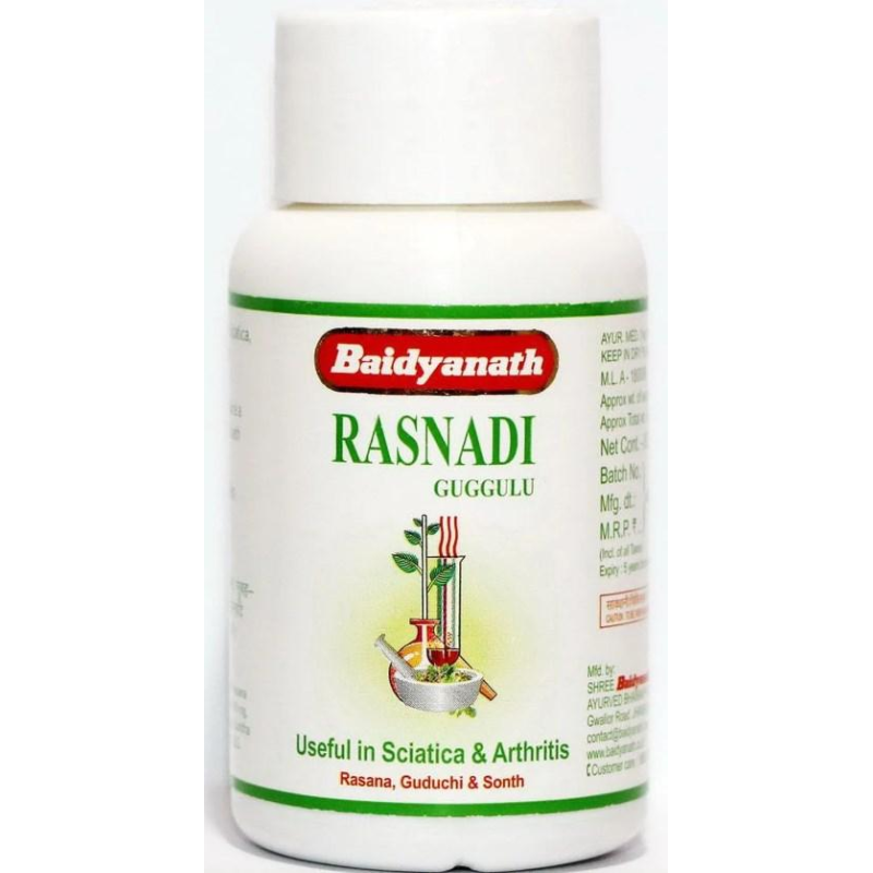 Рознаді Гуггулу Байд“янатх (Rasnadi Guggul) Baidyanath) 80 табл. / 375 мг