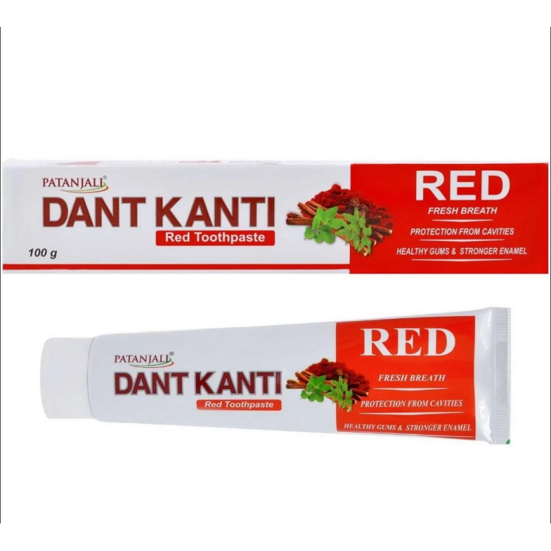 Дент Канті Рід зубна паста Патанджалі (Dant Kanti Red Toothpaste Patanjali) 100 г