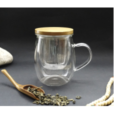 Чашка скло + сито скло 500мл.