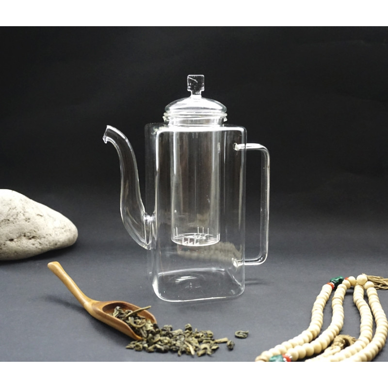 Чайниккло + сито скло 750 мл.