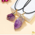 Кулон Аметист у золотому металі Кулон Аметист у золотому металі