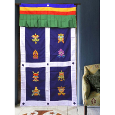 Завіса дверна Тибетська з вишивкою №1