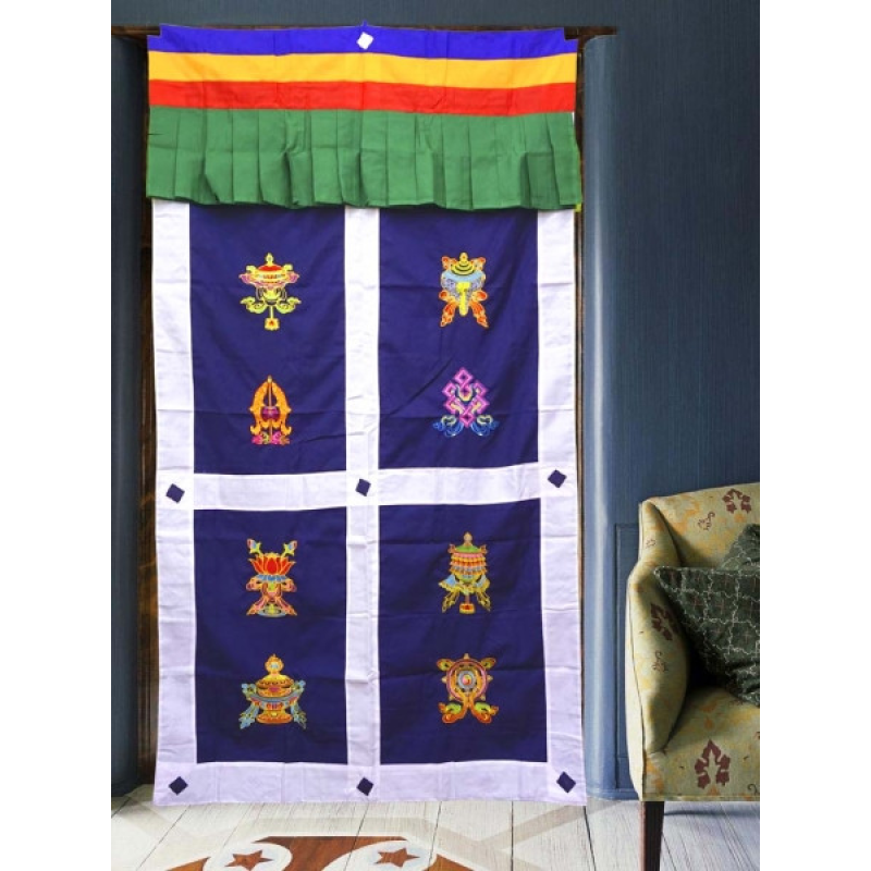 Завіса дверна Тибетська з вишивкою №1