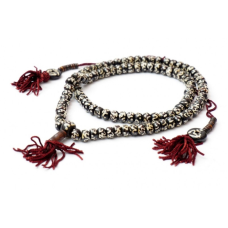 Чітки з кістки ОМ чорні + білий малюнок 8мм.