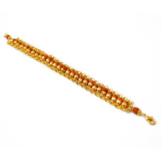 Браслет метал + рудракша 1 лінія