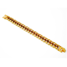 Браслет метал + рудракша 1 лінія