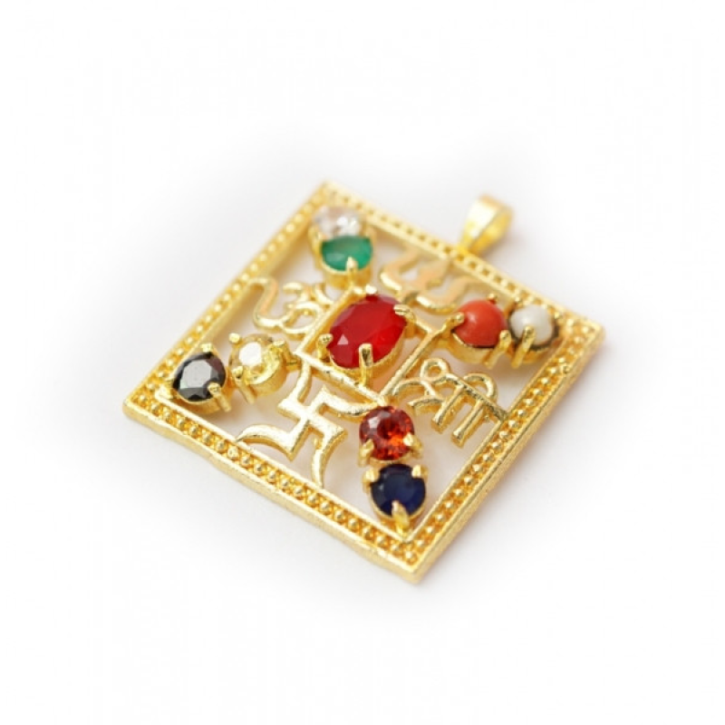 Кулон металевий з камінням Квадрат Кулон металевий з камінням Квадрат