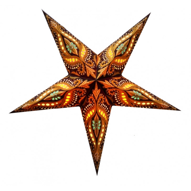 Світильник Зірка картонна 5 променів BROWN UNICORN ZARI Світильник Зірка картонна 5 променів BROWN UNICORN ZARI