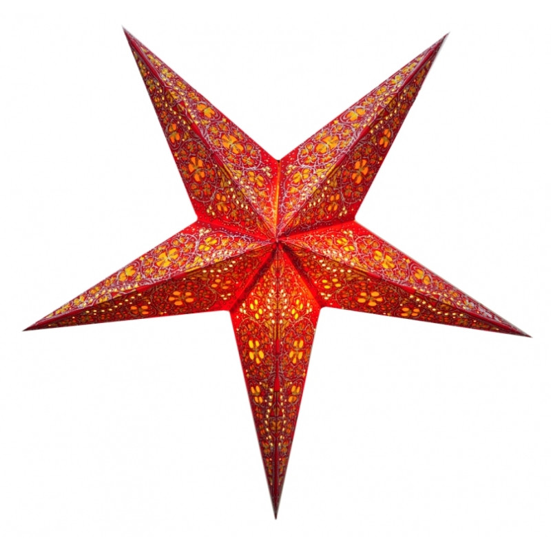 Світильник Зірка картонна 5 променів RED EMBD. DESIGN
