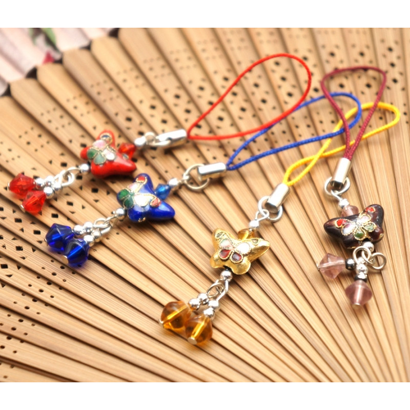 Брелок металевий Метелик 10 штук