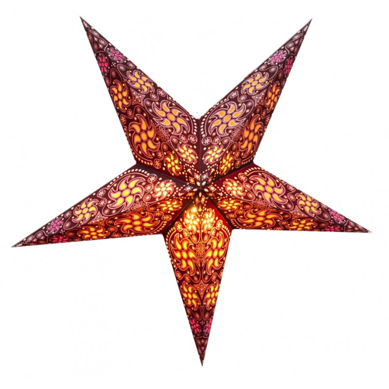 Світильник Зірка картонна 5 променів BROWN CYCLONE