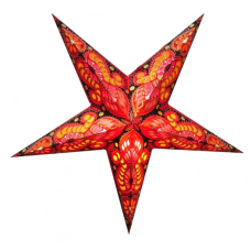 Світильник Зірка картонна 5 променів RED GANESH ZARI