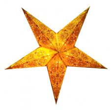 Світильник Зірка картонна 5 променів YELLOW QUEEN