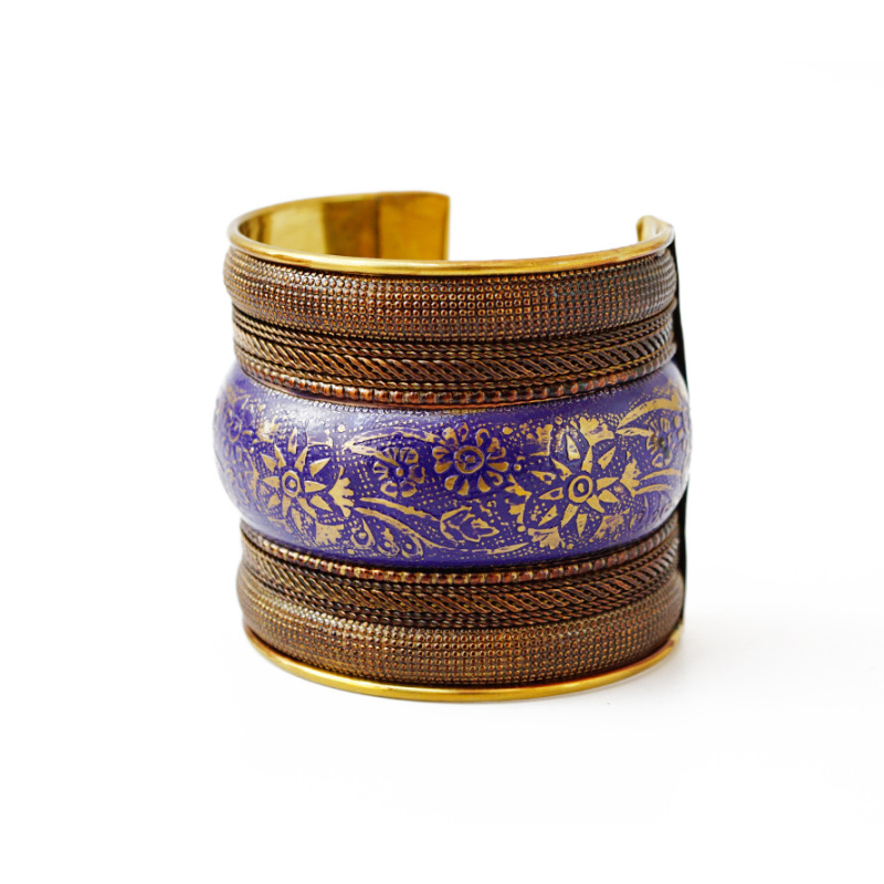 Браслет Скоба тонований синій