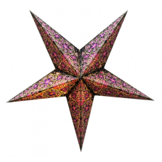 Світильник Зірка картонна 5 променів BLACK GOLD EMBD. DESIGN