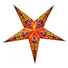 Світильник Зірка картонна 5 променів ORANGE WHARLY