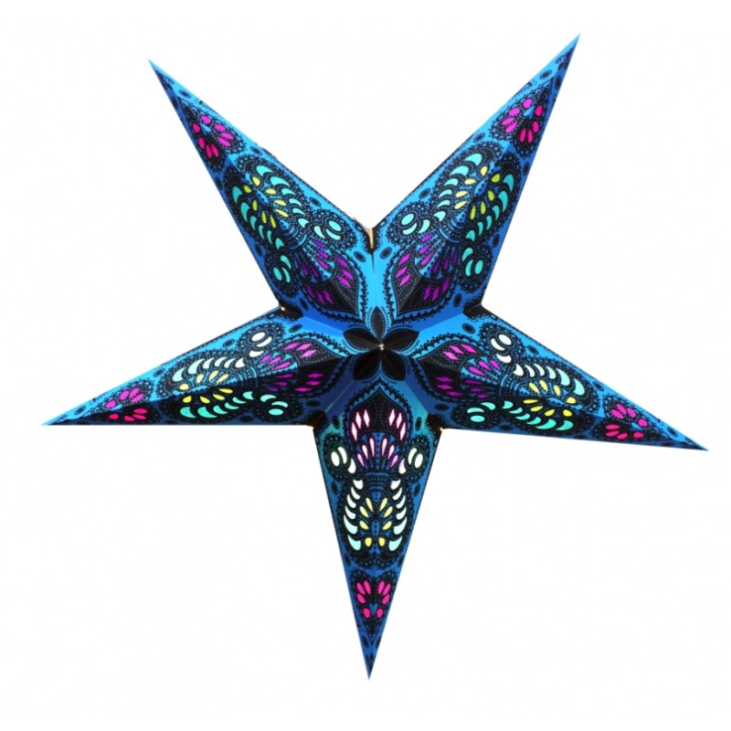 Світильник Зірка картонна 5 променів BLUE GANESH