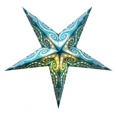 Світильник Зірка картонна 5 променів TURQUOISE MOURI ZARI