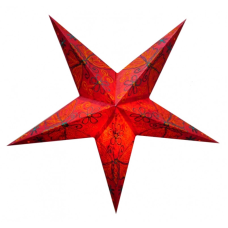 Світильник Зірка картонна 5 променів RED BUTTERFLY EMBD.