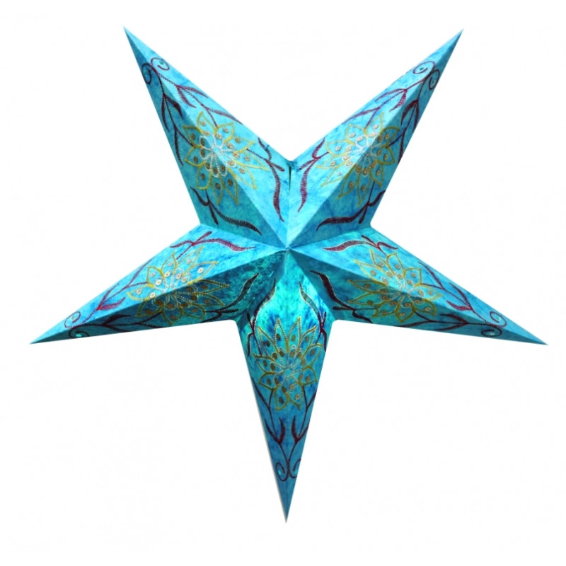 Світильник Зірка картонна 5 променів FIROZI FLOWER EMBD. Світильник Зірка картонна 5 променів FIROZI FLOWER EMBD.