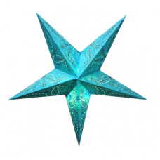 Світильник Зірка картонна 5 променів TERQ. PAISLEY EMBD