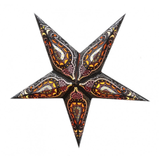 Світильник Зірка картонна 5 променів BLACK KALASH ZARI