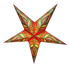 Світильник Зірка картонна 5 променів Red Green Unicorn Zari