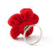 Кільце ганчіркове безрозмірне Квітка Червоне